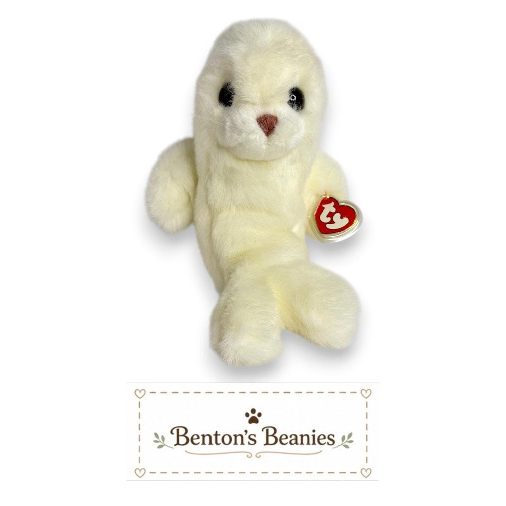 Misty the Seal TY Classic (Buddy Size) | Arctic Cuddler | Mint Heart Tag